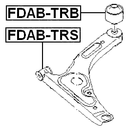 FDAB-TRS - FRONT BUSHING, FRONT CONTROL ARM