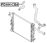 FDAH-CB4 - RADIATOR HOSE