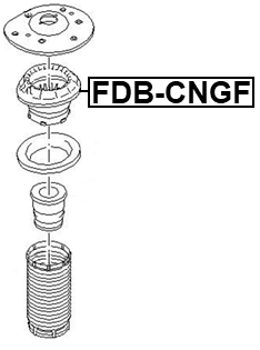 FDB-CNGF - FRONT SHOCK ABSORBER BEARING