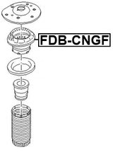 FDB-CNGF - FRONT SHOCK ABSORBER BEARING
