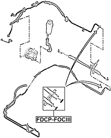 FDCP-FOCIII - HYDRAULIC POWER STEERING HOSE O-RING SET