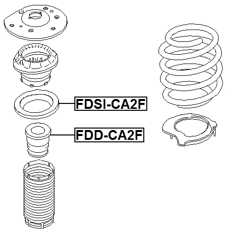 FDD-CA2F - FRONT SHOCK ABSORBER JOUNCE BUMPER