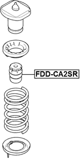 FDD-CA2SR - REAR SHOCK ABSORBER JOUNCE BUMPER