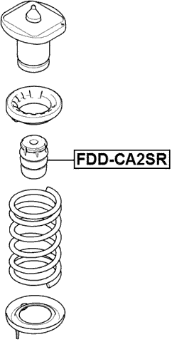 FDD-CA2SR - REAR SHOCK ABSORBER JOUNCE BUMPER