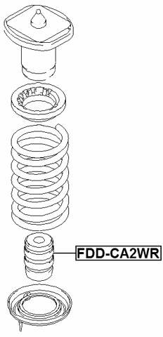 FDD-CA2WR - REAR SHOCK ABSORBER JOUNCE BUMPER