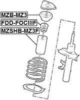 FDD-FOCIIIF - FRONT SHOCK ABSORBER JOUNCE BUMPER