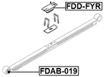 FDD-FYR - REAR LEAF SPRING RUBBER BUFFER