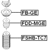 FDD-MGE - FRONT SHOCK ABSORBER JOUNCE BUMPER