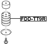 FDD-TT9R - REAR LEAF SPRING RUBBER BUFFER