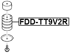 FDD-TT9V2R - REAR LEAF SPRING RUBBER BUFFER