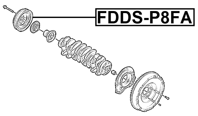 FDDS-P8FA - CRANKSHAFT PULLEY P8FA