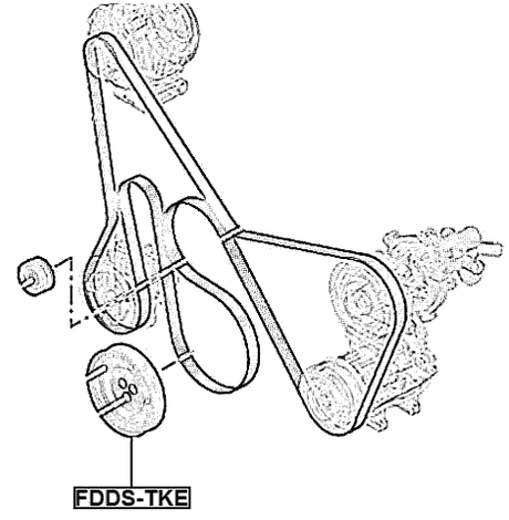 FDDS-TKE - CRANKSHAFT PULLEY DURATORQ2.2
