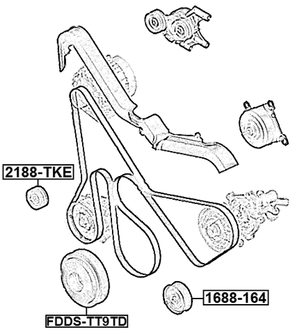 FDDS-TT9TD - CRANKSHAFT PULLEY TDCI