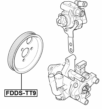 FDDS-TT9 - POWER STEERING PUMP PULLEY