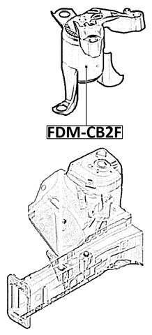 FDM-CB2F - FRONT ENGINE MOUNT (HYDRO)