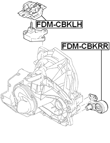 FDM-CBKLH - LEFT ENGINE MOUNT