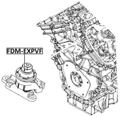 FDM-EXPVF - FRONT ENGINE MOUNT (HYDRO)