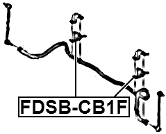 FDSB-CB1F - FRONT STABILIZER BAR BUSH D21.6