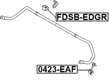 FDSB-EDGR - REAR STABILIZER BAR BUSH D22.5