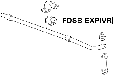 FDSB-EXPIVR - REAR STABILIZER BAR BUSH D23.5