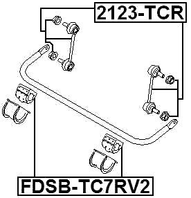 FDSB-TC7RV2 - REAR STABILIZER BAR BUSH D22