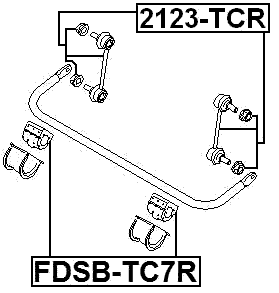 FDSB-TC7R - REAR STABILIZER BAR BUSH D24