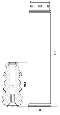 FDSHB-KUGIIR-KIT - BOOT WITH JOUNCE BUMPER REAR SHOCK ABSORBER KIT