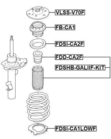 FDSI-CA1LOWF - FRONT SPRING LOWER SEAT