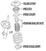 FDSI-CA2LOWF - FRONT SPRING LOWER SEAT