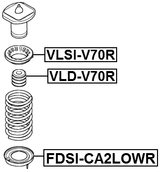 FDSI-CA2LOWR - REAR SPRING LOWER SEAT