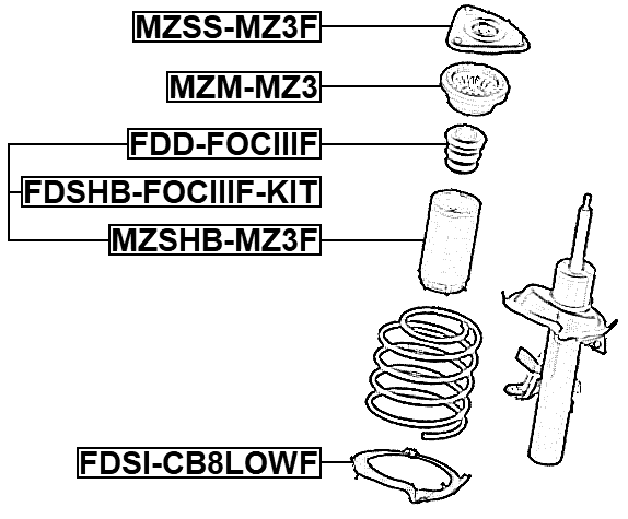 FDSI-CB8LOWF - FRONT SPRING LOWER SEAT
