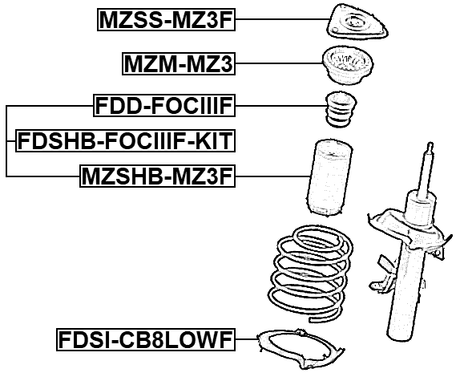 FDSI-CB8LOWF - FRONT SPRING LOWER SEAT
