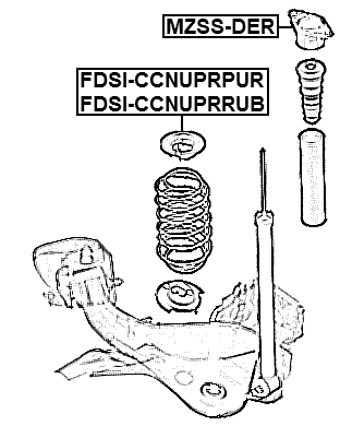 FDSI-CCNUPRPUR - REAR SPRING UPPER SEAT