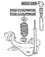 FDSI-CCNUPRRUB - REAR SPRING UPPER SEAT