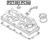 FDT-001-PCS4 - O-RING FUEL INJECTOR PCS 4