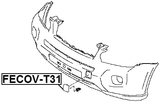 FECOV-T31 - COVER BUMPER BRACKET