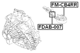 FM-CB4RR - REAR ENGINE MOUNT