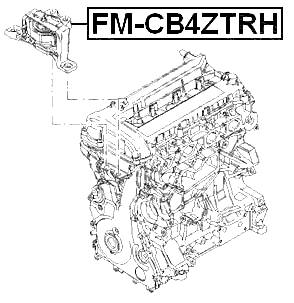 FM-CB4ZTRH - RIGHT ENGINE MOUNT (HYDRO)