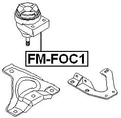 FM-FOC1 - RIGHT ENGINE MOUNT (HYDRO)
