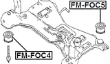 FM-FOC5 - SUBFRAME REAR BUSHING
