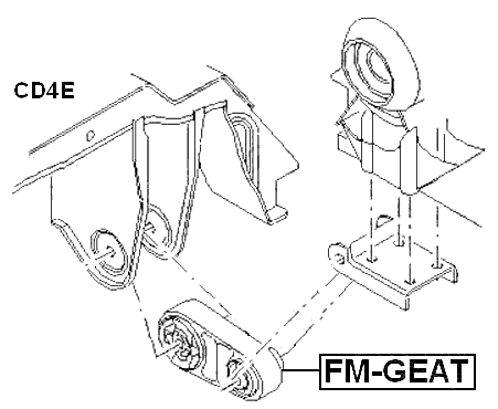 FM-GEAT - TRANSMISSION MOUNT AT