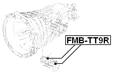FMB-TT9R - REAR ENGINE MOUNT BUSHING