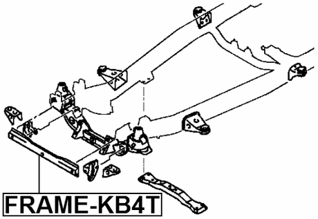 FRAME-KB4T - FRAME FRONT SUSPENSION
