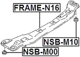 FRAME-N16 - FRAME FRONT SUSPENSION