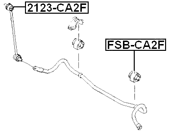 FSB-CA2F - FRONT STABILIZER BAR BUSH D22