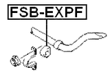 FSB-EXPF - FRONT STABILIZER BAR BUSH D29.7