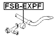 FSB-EXPF - FRONT STABILIZER BAR BUSH D29.7