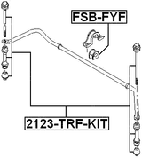 FSB-FYF - FRONT STABILIZER BAR BUSH D24