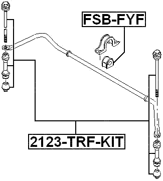 FSB-FYF - FRONT STABILIZER BAR BUSH D24