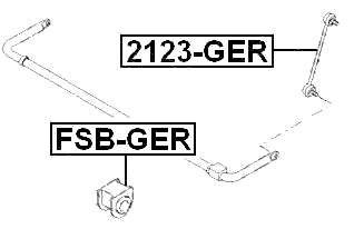 FSB-GER - REAR STABILIZER BAR BUSH D20.4